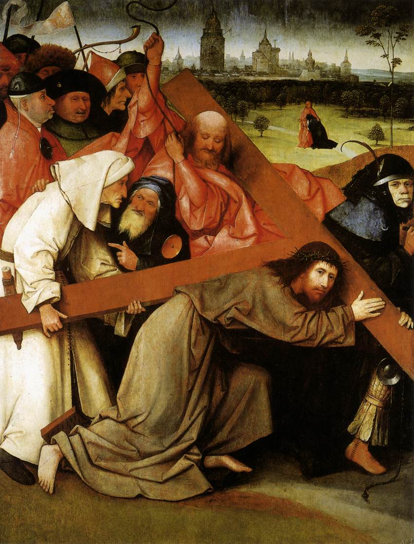 Hieronim Bosch. Chrystus dźwiga krzyż